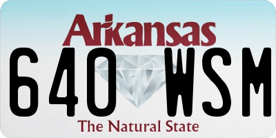 AR license plate 640WSM