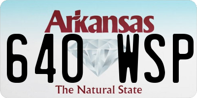 AR license plate 640WSP