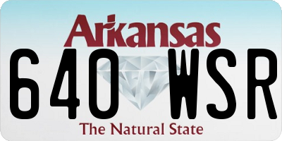 AR license plate 640WSR