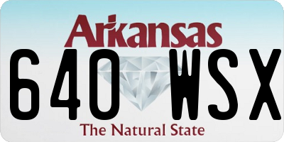 AR license plate 640WSX