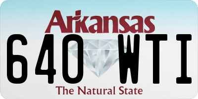 AR license plate 640WTI