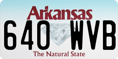 AR license plate 640WVB