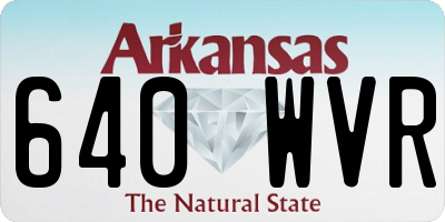 AR license plate 640WVR