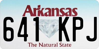 AR license plate 641KPJ