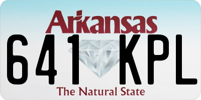 AR license plate 641KPL