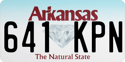 AR license plate 641KPN