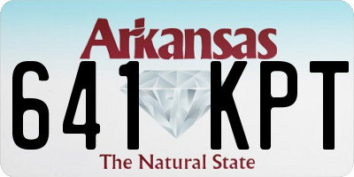 AR license plate 641KPT