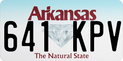 AR license plate 641KPV