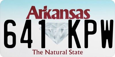 AR license plate 641KPW
