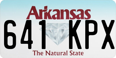 AR license plate 641KPX