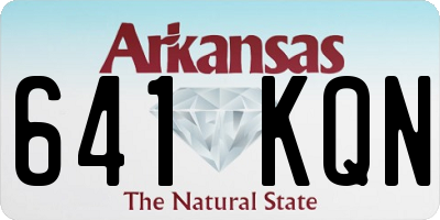 AR license plate 641KQN