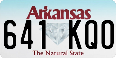 AR license plate 641KQO