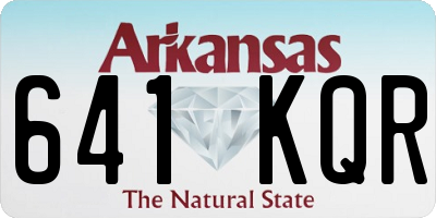 AR license plate 641KQR