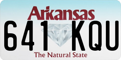 AR license plate 641KQU