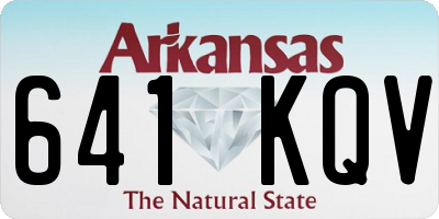AR license plate 641KQV