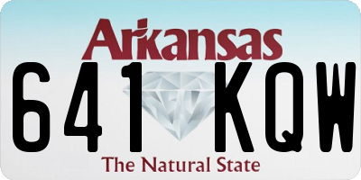 AR license plate 641KQW