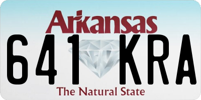 AR license plate 641KRA