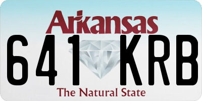 AR license plate 641KRB
