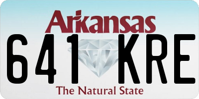 AR license plate 641KRE