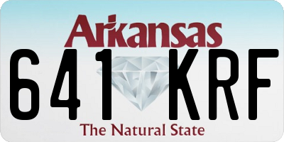 AR license plate 641KRF