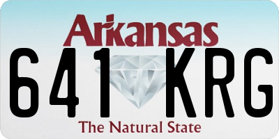 AR license plate 641KRG