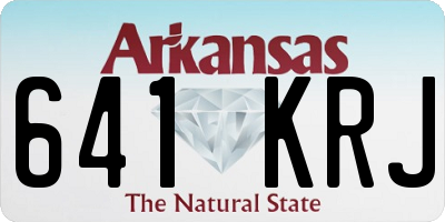 AR license plate 641KRJ
