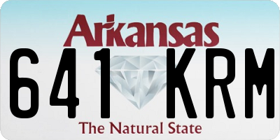 AR license plate 641KRM