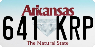 AR license plate 641KRP