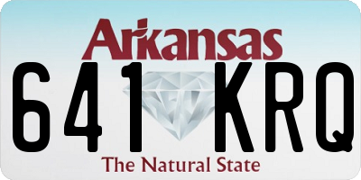AR license plate 641KRQ