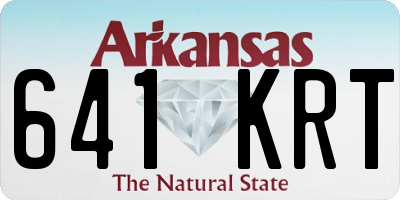 AR license plate 641KRT