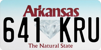 AR license plate 641KRU