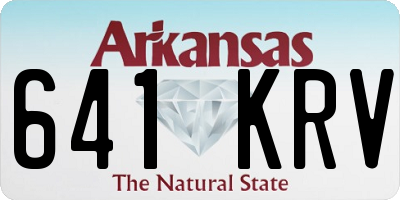AR license plate 641KRV