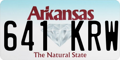 AR license plate 641KRW