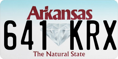 AR license plate 641KRX
