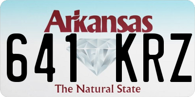 AR license plate 641KRZ