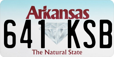 AR license plate 641KSB