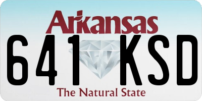 AR license plate 641KSD