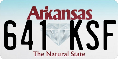 AR license plate 641KSF
