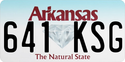AR license plate 641KSG