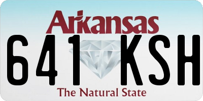 AR license plate 641KSH