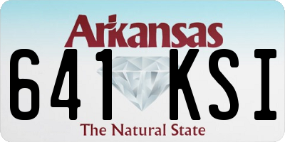 AR license plate 641KSI