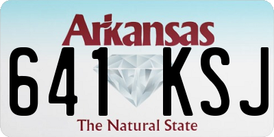 AR license plate 641KSJ