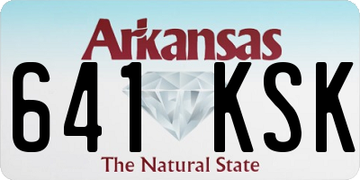 AR license plate 641KSK