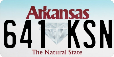 AR license plate 641KSN