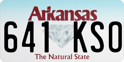 AR license plate 641KSO