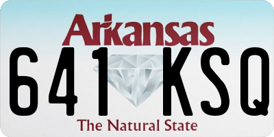 AR license plate 641KSQ
