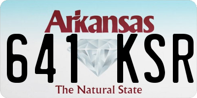 AR license plate 641KSR