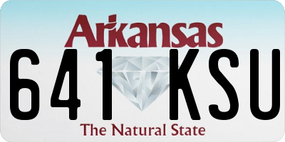 AR license plate 641KSU