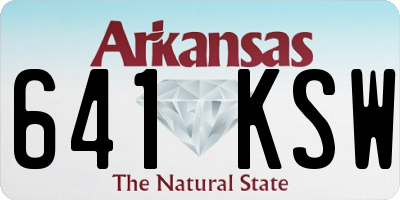AR license plate 641KSW