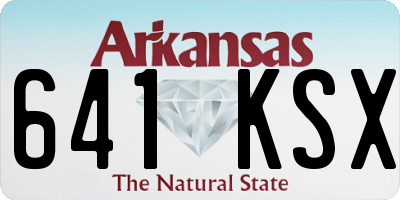 AR license plate 641KSX